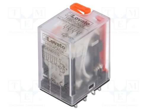 LOVATO HR6-Spring clamp with 4NO and 4NC contacts(24VDC)